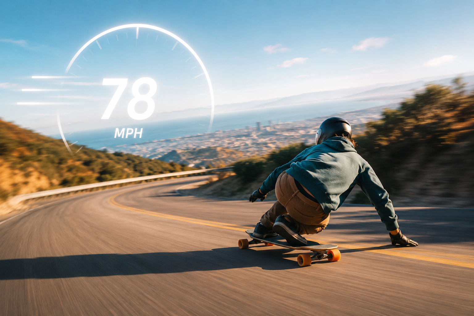 Downhill Longboarding Hits Speeds That Make Helmets Feel Like a Suggestion