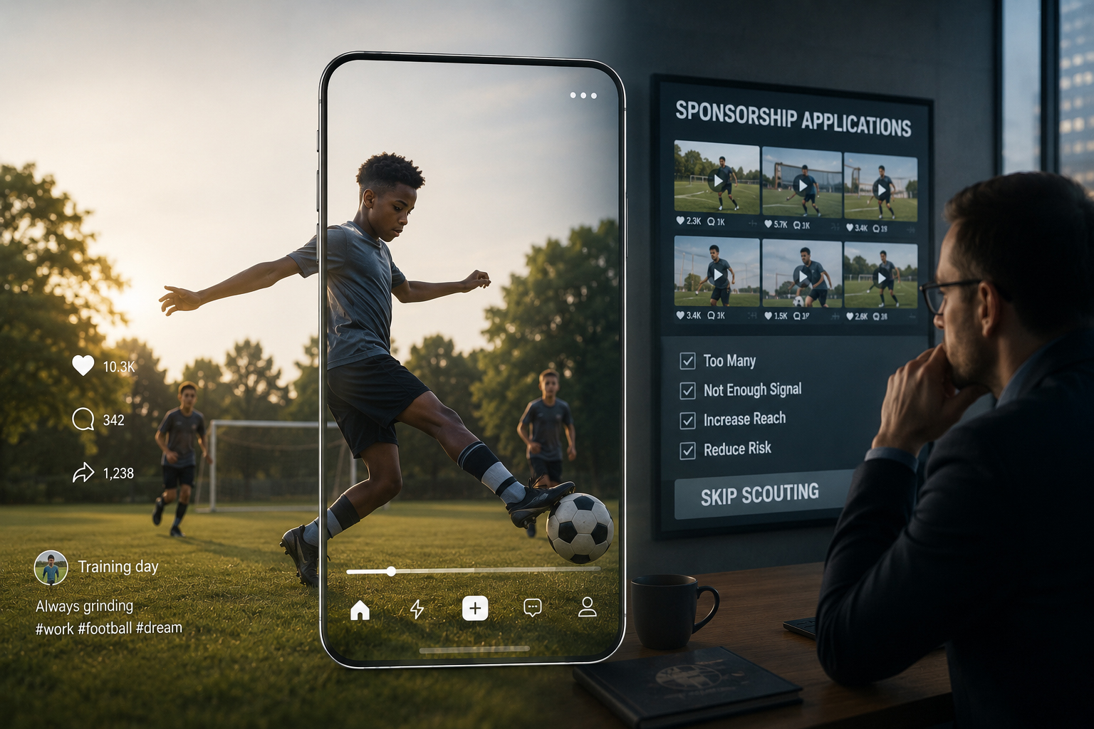 Social Media Gave Every Amateur Athlete a Highlight Reel. It Also Gave Every Sponsor a Reason to Skip the Scouts. Did That Level the Field or Just Flood It?