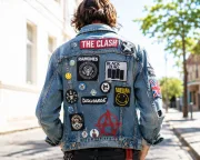 The Denim Jacket Was the First Social Media Profile — Every Patch a Post, Every Pin a Like, Every Stain a Story Nobody Asked For. Fast Fashion Copied the Look and Left Out Everything It Meant.